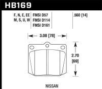 HAWK Blue 9012 Brake Pad Sets