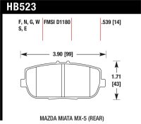 HAWK DTC-60 Brake Pad Sets