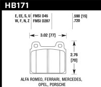 HAWK DTC-70 Brake Pad Sets
