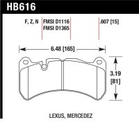 HAWK DTC-60 Brake Pad Sets