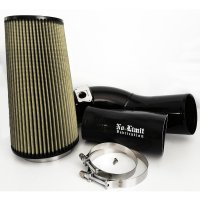 6.0 Cold Air Intake 03-07 Ford Super Duty Power Stroke Black PG7 Filter No Limit Fabrication