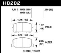 HAWK HP+ Brake Pad Sets