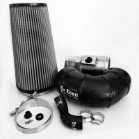 6.4 Cold Air Intake 08-10 Ford Super Duty Power Stroke Polished Dry Filter for Mod Turbo 5 Inch I...