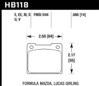 HAWK Blue 9012 Brake Pad Sets