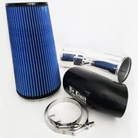 6.7 Cold Air Intake 11-16 Ford Super Duty Power Stroke Polished Oiled Filter Stage 2 No Limit Fab...