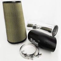 6.7 Cold Air Intake 11-16 Ford Super Duty Power Stroke Polished PG7 Filter Stage 2 No Limit Fabri...