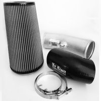 6.7 Cold Air Intake 11-16 Ford Super Duty Power Stroke Raw Dry Filter Stage 1 No Limit Fabricatio...