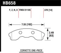 HAWK DTC-70 Brake Pad Sets