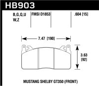 HAWK HPS 5.0 Brake Pad Sets