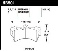 HAWK DTC-60 Brake Pad Sets