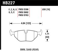 HAWK HP+ Brake Pad Sets