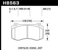 HAWK DTC-70 Brake Pad Sets