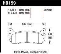 HAWK DTC-30 Brake Pad Sets