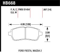 HAWK HPS Brake Pad Sets