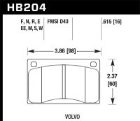 HAWK HPS Brake Pad Sets