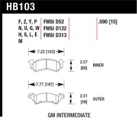 HAWK HPS 5.0 Brake Pad Sets
