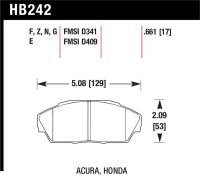 HAWK HP+ Brake Pad Sets