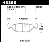 HAWK HPS 5.0 Brake Pad Sets