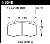 HAWK HPS 5.0 Brake Pad Sets