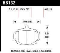 HAWK HP+ Brake Pad Sets