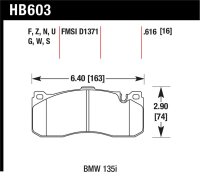 HAWK DTC-60 Brake Pad Sets