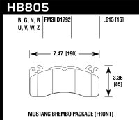 HAWK HPS 5.0 Brake Pad Sets