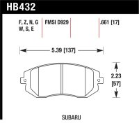 HAWK HP+ Brake Pad Sets