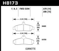 HAWK HPS Brake Pad Sets