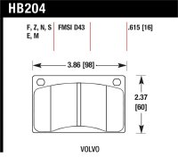 HAWK HP+ Brake Pad Sets