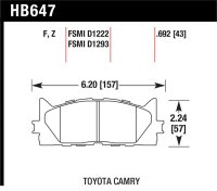 HAWK HPS Brake Pad Sets