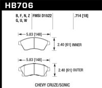 HAWK DTC-60 Brake Pad Sets