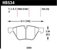 HAWK DTC-70 Brake Pad Sets