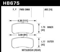 HAWK HPS Brake Pad Sets