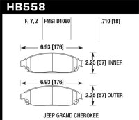 HAWK HPS Brake Pad Sets