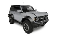 Bushwacker 20966-02 Black Extend-A-Fender Style Smooth Finish 4-Piece Fender Flare Set for 2021-2...
