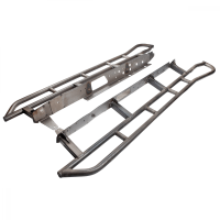 Tacoma Rock Sliders Bare without Fill Plates 05-Present Toyota Tacoma Double Cab Long Bed All Pro...