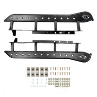 Tacoma APEX Rock Sliders Black Powdercoat with Fill Plates 05-Present Toyota Tacoma Double Cab Lo...