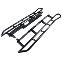 Tacoma Rock Sliders Black Powdercoat without Fill Plates 05-18 Toyota Tacoma and Double Cab Long ...