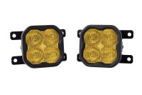 SS3 LED Fog Light Kit for 2019-2021 Ram 1500 (non-LED) Yellow SAE Fog Pro w/ Backlight Diode Dyna...