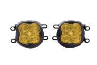 SS3 LED Fog Light Kit for 2009-2016 Toyota Corolla Yellow SAE Fog Sport w/ Backlight Diode Dynami...