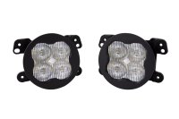 SS3 LED Fog Light Kit for 2018-2021 Jeep JL Wrangler White SAE Fog Max w/ Backlight Type M Bracke...