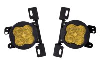 SS3 LED Fog Light Kit for 2018-2021 Jeep JL Wrangler Yellow SAE Fog Sport w/ Backlight Type MR Br...