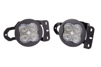 SS3 LED Fog Light Kit for 2018-2021 Jeep JL Wrangler White SAE Fog Max w/ Backlight Type MS Brack...