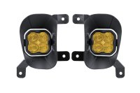 SS3 LED Fog Light Kit for 2019-2021 Ram 1500 Classic Yellow SAE Fog Sport w/ Backlight Diode Dyna...