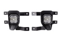 SS3 LED Fog Light Kit for 2019 Chevrolet Silverado 1500 LD White SAE Fog Pro w/ Backlight Diode D...