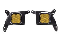 SS3 LED Fog Light Kit for 2020-2021 Chevrolet Silverado HD 2500/3500 Yellow SAE Fog Max w/ Backli...