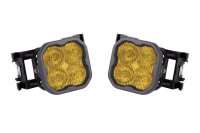 SS3 LED Fog Light Kit for 2011-2014 Subaru WRX/STi Yellow SAE Fog Sport w/ Backlight Diode Dynami...