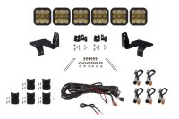 SS5 6-Pod CrossLink Grille Lightbar Kit for 2020-2022 Super Duty, Sport Yellow Combo Diode Dynami...