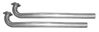 Exhaust Manifold Down Pipe 2.5 in w/Standard Manifolds 2 Bolt Flange Hardware Not Incl Natural 40...