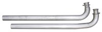 Exhaust Manifold Down Pipe 2.5 in w/Standard Manifolds 3 Bolt Flange Hardware Not Incl Natural 40...